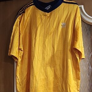 Adidas Yellow and Black Men's Jersey